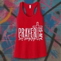 Prayer Is My Love Language Christian Quote Women's Tank Top thumb 3