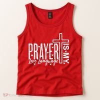 Prayer Is My Love Language Christian Quote Tank Top thumb 2