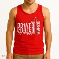 Prayer Is My Love Language Christian Quote Tank Top thumb 3