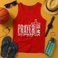 Prayer Is My Love Language Christian Quote Tank Top thumb 4