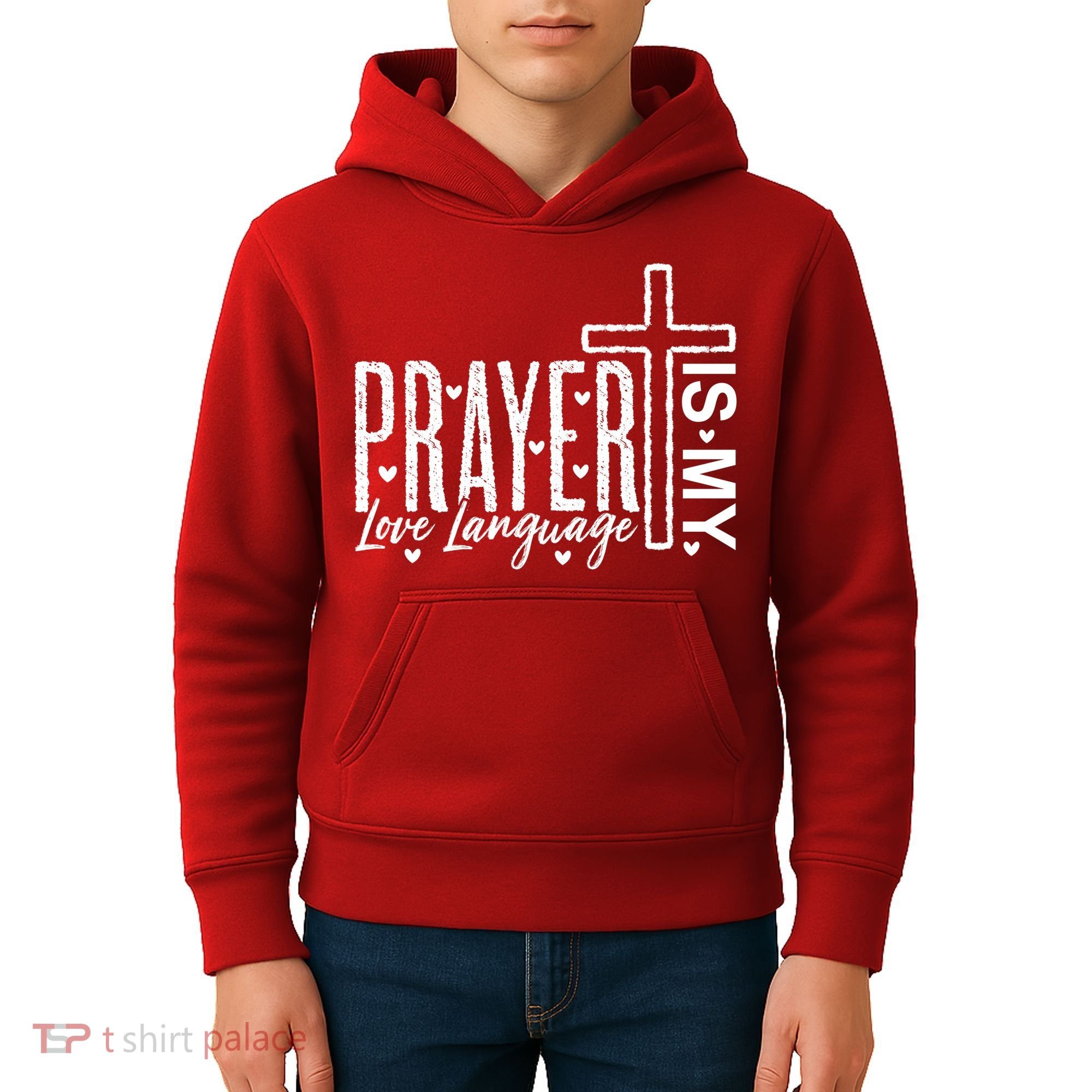 Prayer Is My Love Language Christian Quote Kids Hoodie