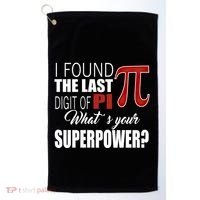 Pi In Math 3 14 Number Symbol For Math Teacher Pi Rate Great Gift Golf Towel thumb 0