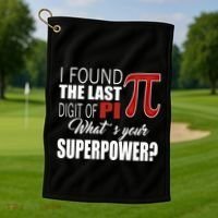 Pi In Math 3 14 Number Symbol For Math Teacher Pi Rate Great Gift Golf Towel thumb 1