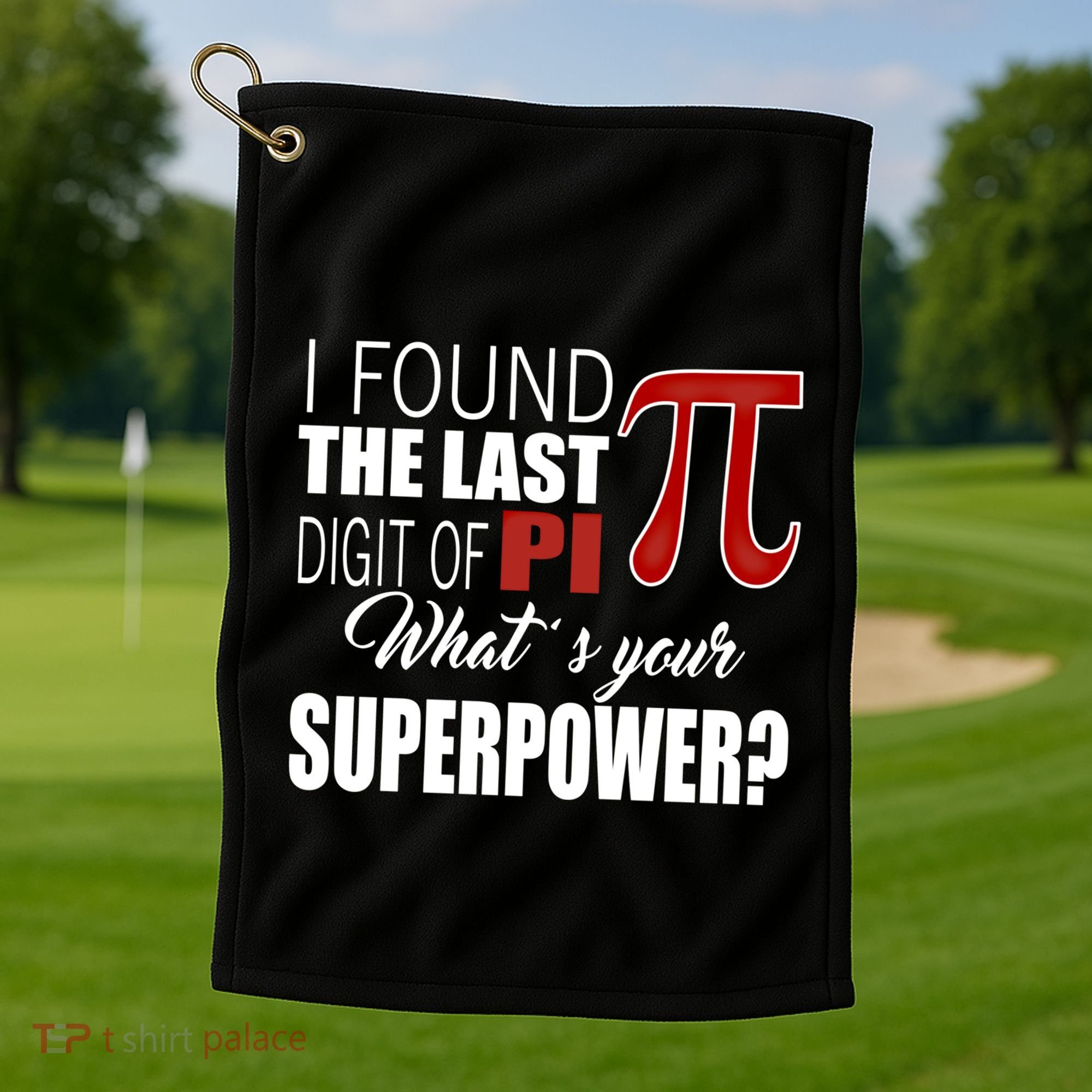 Pi In Math 3 14 Number Symbol For Math Teacher Pi Rate Great Gift Golf Towel