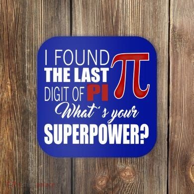 Pi In Math 3 14 Number Symbol For Math Teacher Pi Rate Great Gift Coaster