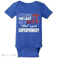 Pi In Math 3 14 Number Symbol For Math Teacher Pi Rate Great Gift Baby Bodysuit thumb 0