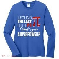 Pi In Math 3 14 Number Symbol For Math Teacher Pi Rate Great Gift Women's Long Sleeve Shirt thumb 0