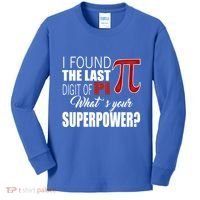 Pi In Math 3 14 Number Symbol For Math Teacher Pi Rate Great Gift Kids Long Sleeve Shirt thumb 0