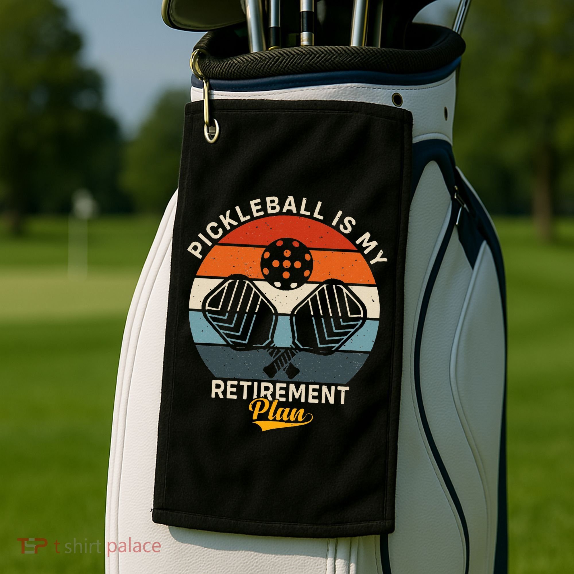 Pickleball Is My Retirement Plan Golf Towel