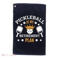 Pickleball Is My Retirement Plan Golf Towel thumb 0