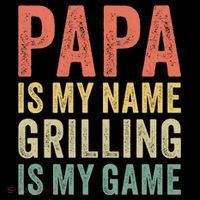 Papa Is My Name Grilling Is My Game Bbq Dad Father's Day Gift Coffee Mug thumb 5