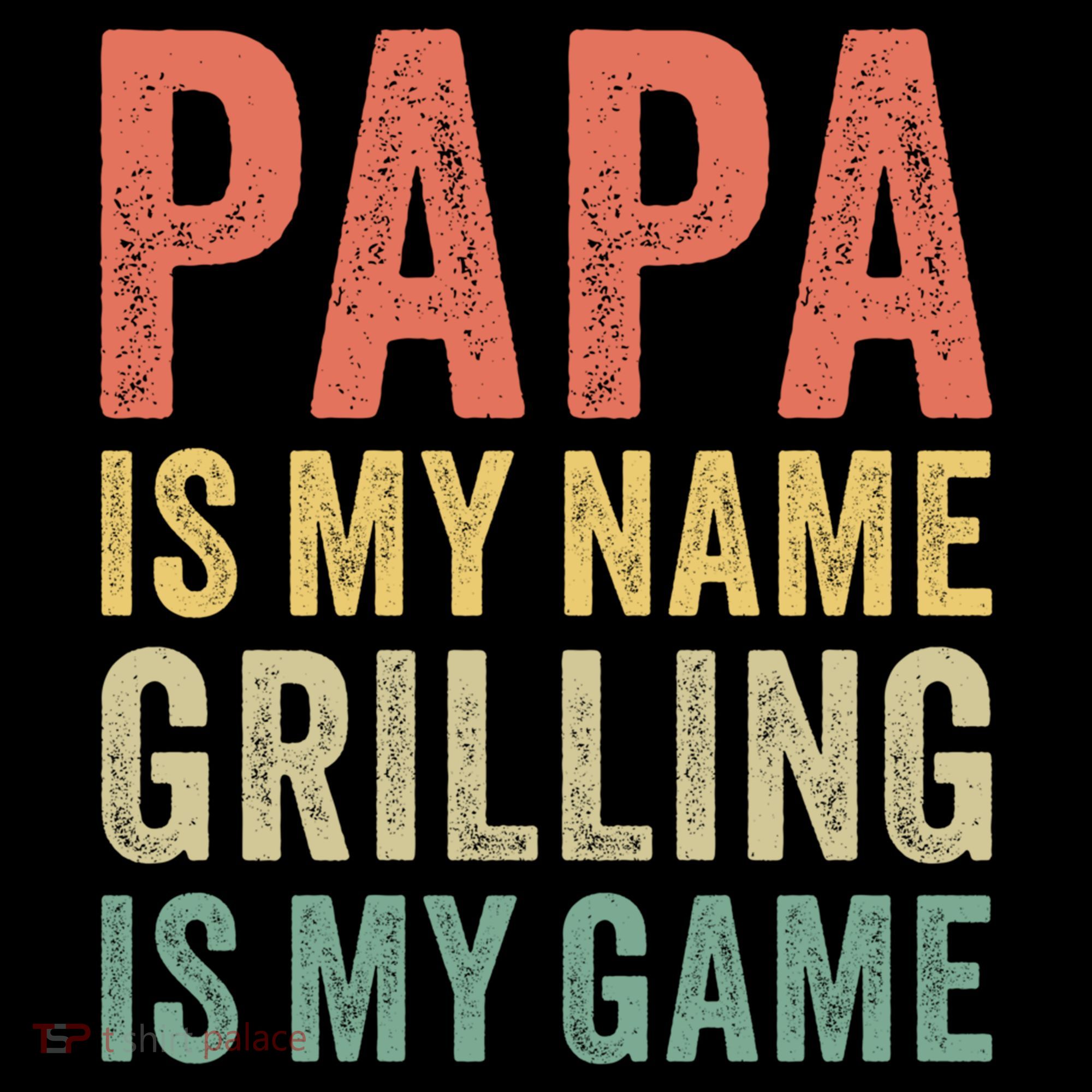 Papa Is My Name Grilling Is My Game Bbq Dad Father's Day Gift Coffee Mug