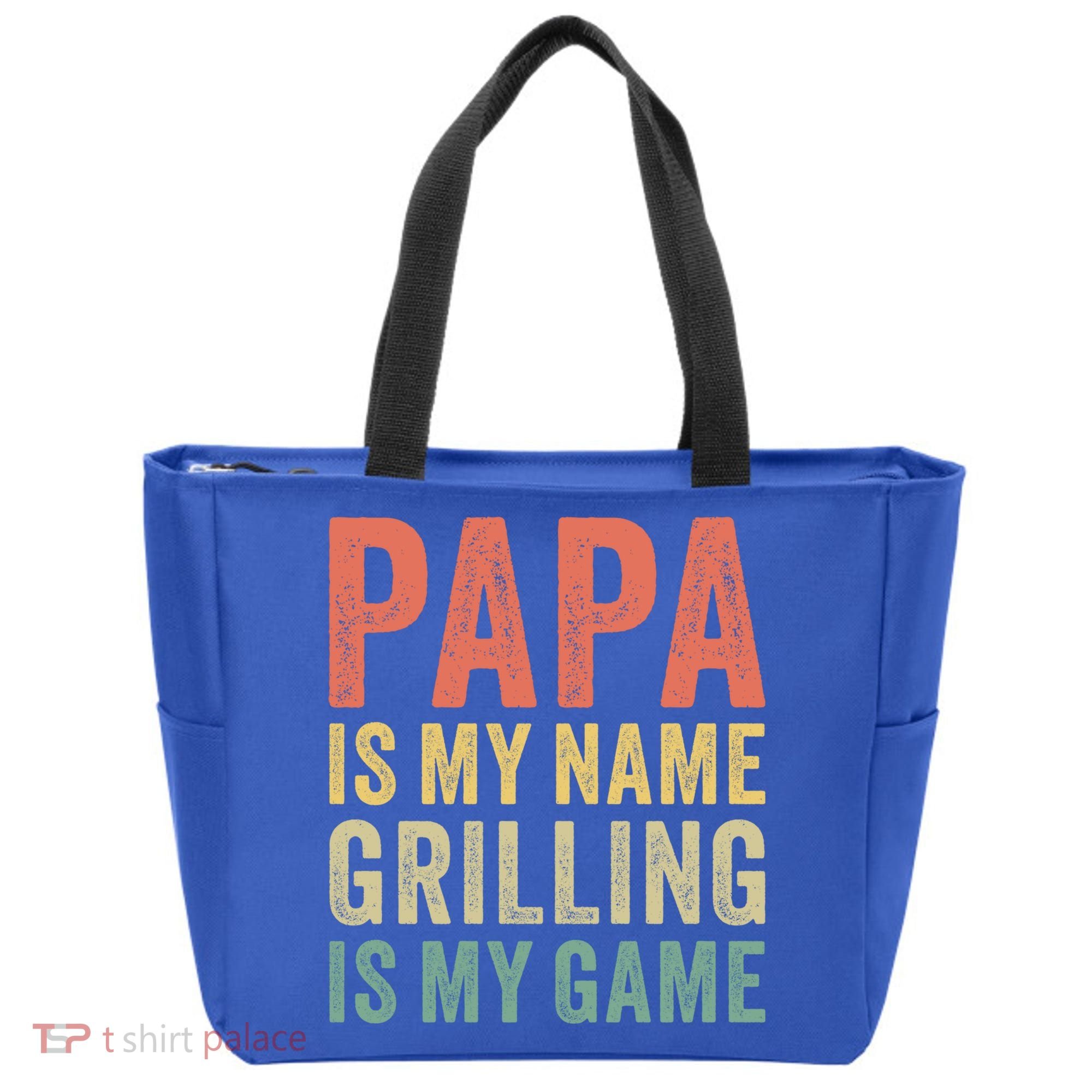 Papa Is My Name Grilling Is My Game Bbq Dad Father's Day Gift Tote Bag
