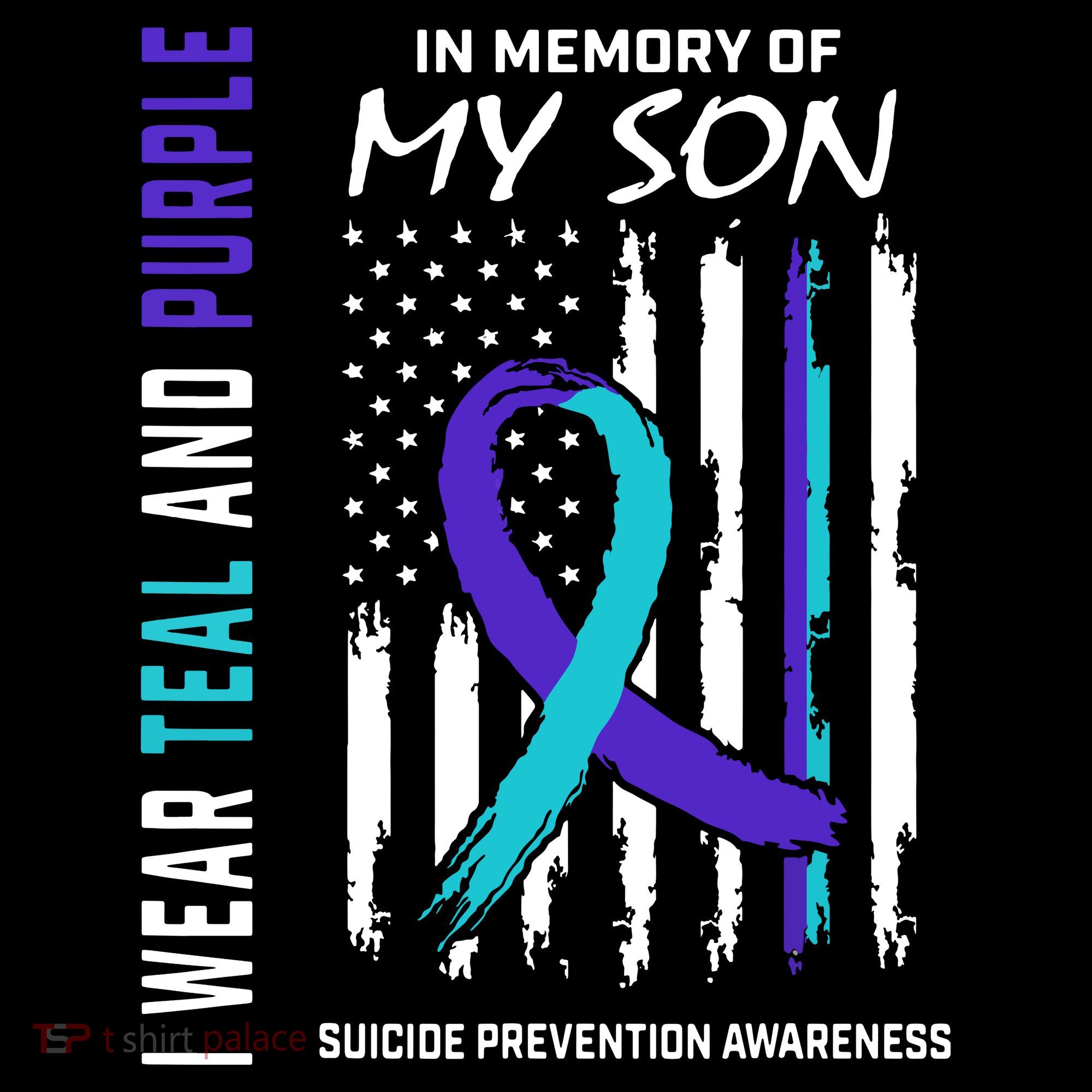 Parents In Memory Of Son Suicide Awareness Prevention Flag Women's Hoodie