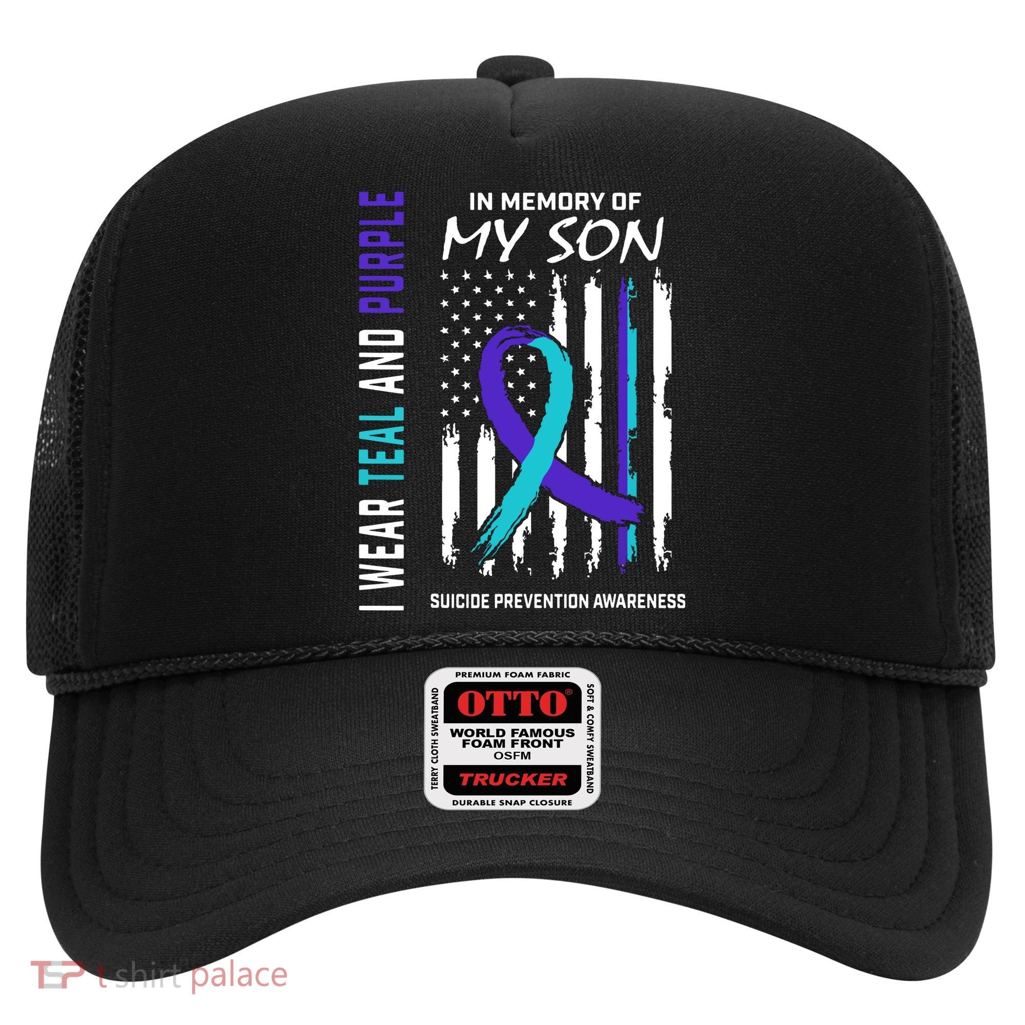 Parents In Memory Of Son Suicide Awareness Prevention Flag Hat