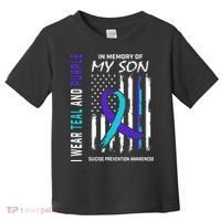 Parents In Memory Of Son Suicide Awareness Prevention Flag Toddler T-Shirt thumb 0