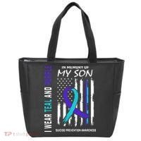 Parents In Memory Of Son Suicide Awareness Prevention Flag Tote Bag thumb 0