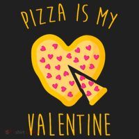 Pizza Is My Valentine Cute Heart Women's Sweatshirt thumb 2