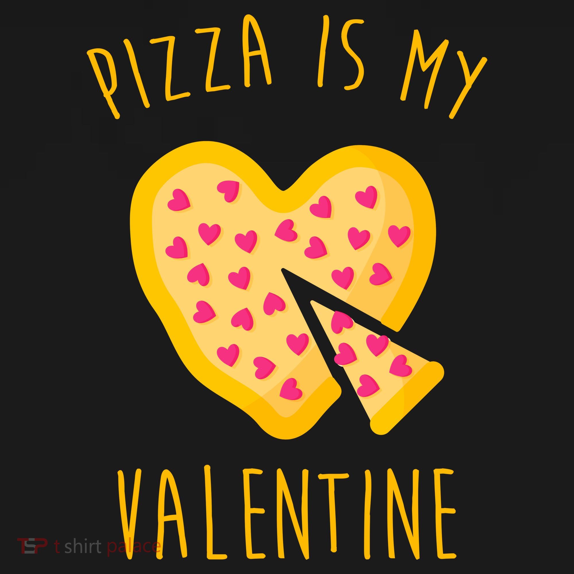 Pizza Is My Valentine Cute Heart Backpack