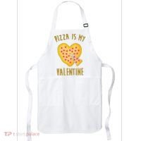 Pizza Is My Valentine Cute Heart Apron thumb 0