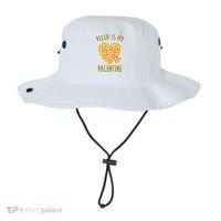 Pizza Is My Valentine Cute Heart Bucket Hat thumb 0