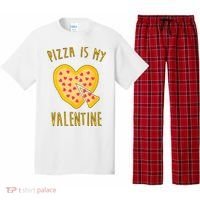 Pizza Is My Valentine Cute Heart Pajama Set thumb 0