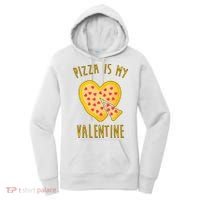 Pizza Is My Valentine Cute Heart Women's Hoodie thumb 0