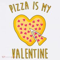 Pizza Is My Valentine Cute Heart Baby Bodysuit thumb 2