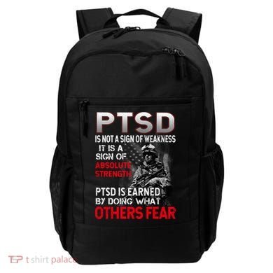 PTSD Is Not A Sign Of Weakness Support Military Troops Backpack
