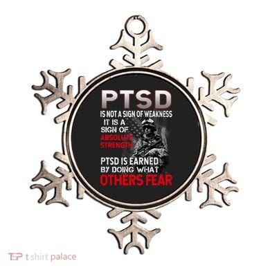 PTSD Is Not A Sign Of Weakness Support Military Troops Ornament