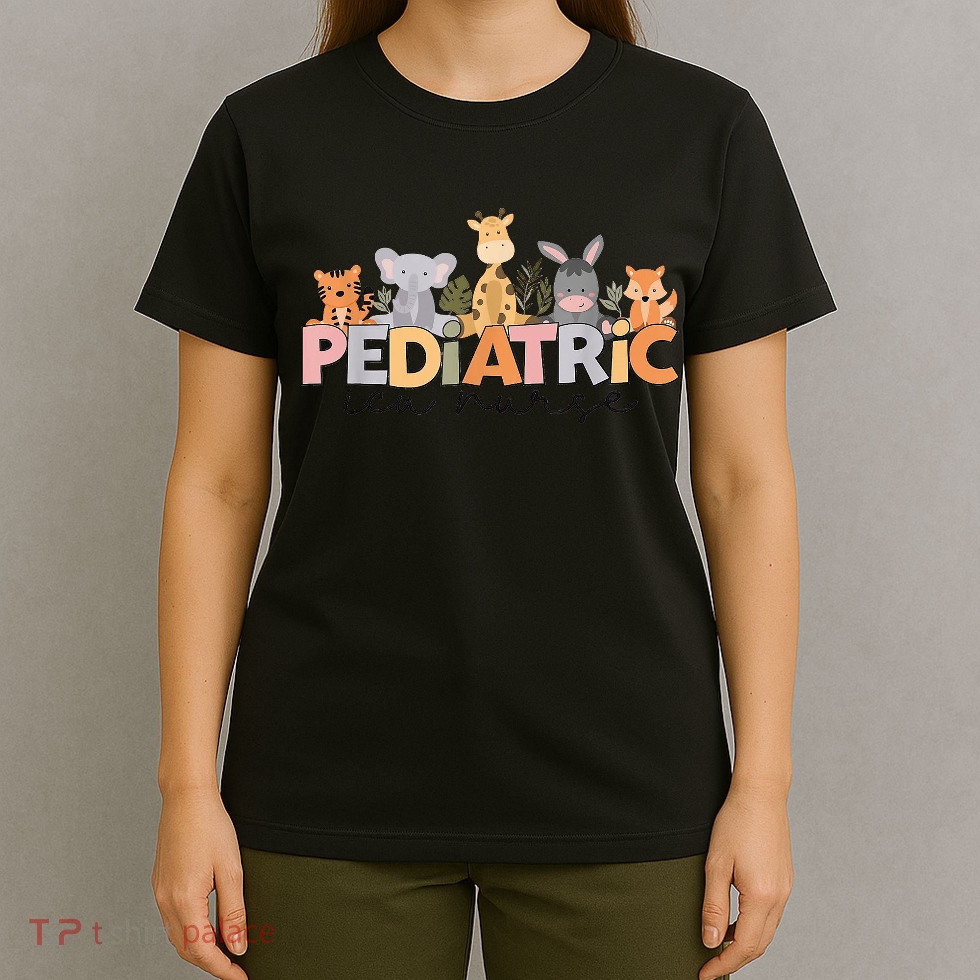 Pediatric ICU Nurse PICU Nurse Animals Nurse Appreciation T-Shirt