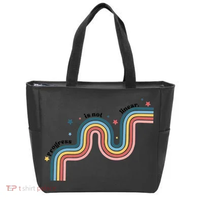 Progress Is Not Linear Tote Bag