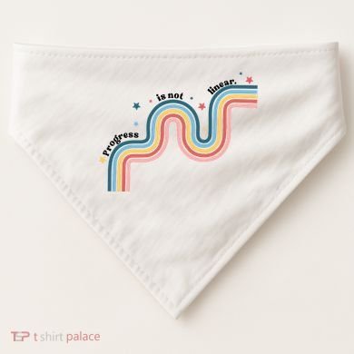 Progress Is Not Linear USA-Made Doggie Bandana