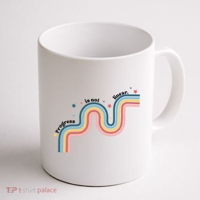 Progress Is Not Linear Coffee Mug back