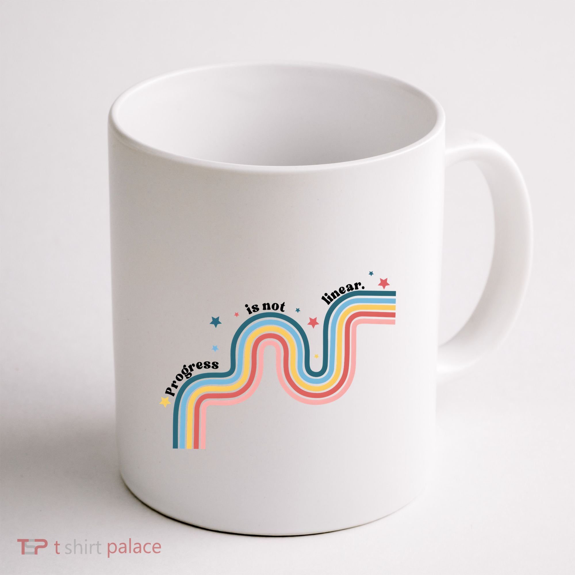 Progress Is Not Linear Coffee Mug