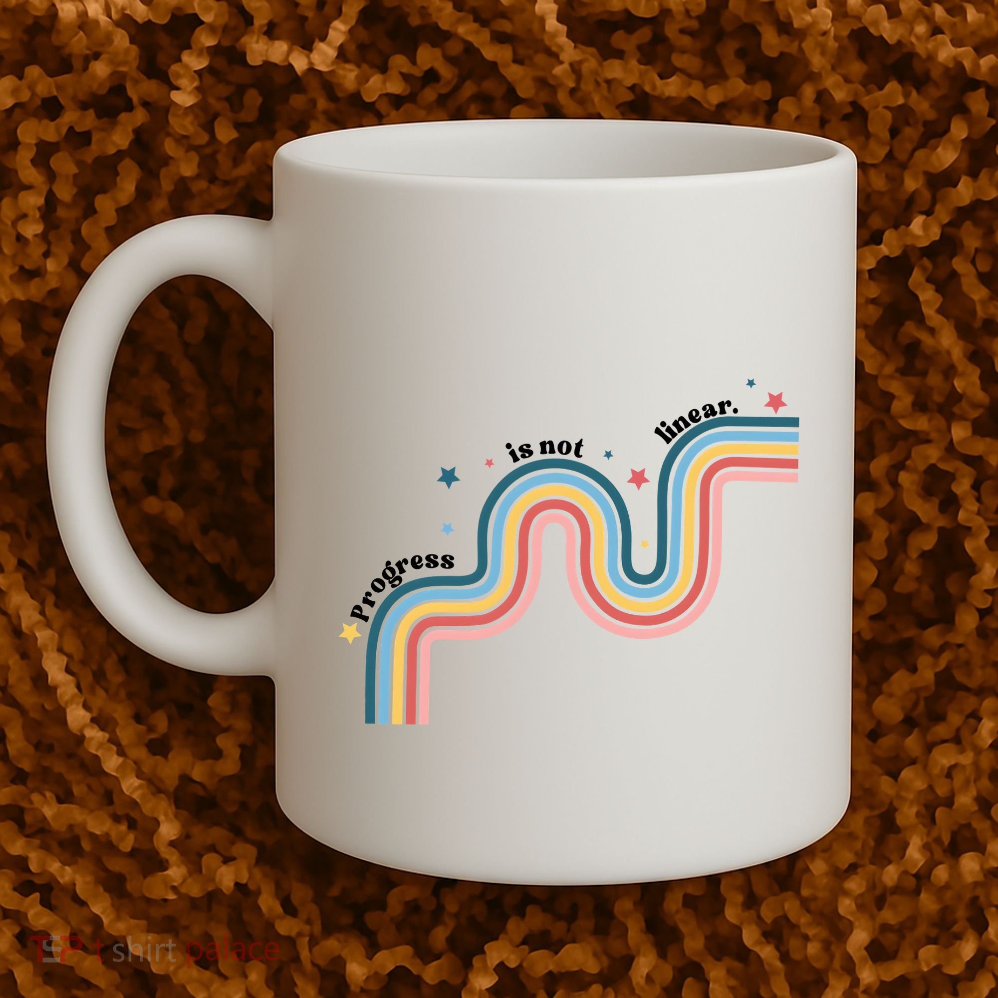 Progress Is Not Linear Coffee Mug