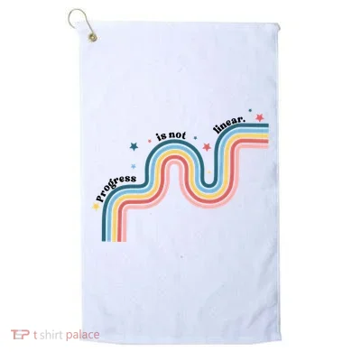 Progress Is Not Linear Golf Towel