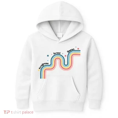 Progress Is Not Linear Kids Hoodie