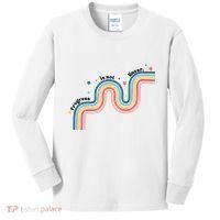 Progress Is Not Linear Kids Long Sleeve Shirt thumb 0
