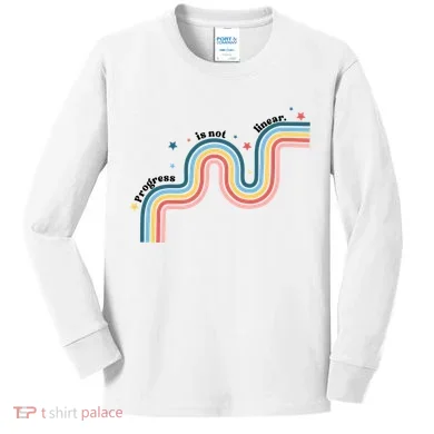 Progress Is Not Linear Kids Long Sleeve Shirt