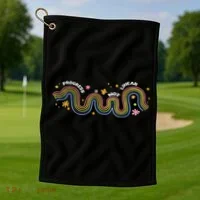 Progress Is Not Linear Sped Ed Special Education Teacher Golf Towel thumb 1