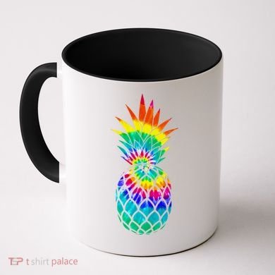 Colorful Dyed Pineapple Coffee Mug