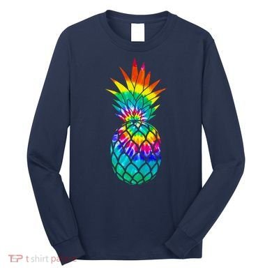 Colorful Dyed Pineapple Long Sleeve Shirt