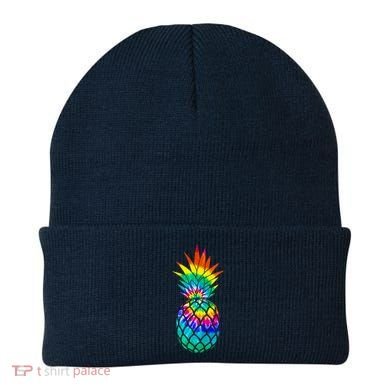Colorful Dyed Pineapple Beanie
