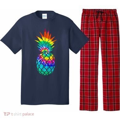 Colorful Dyed Pineapple Pajama Set