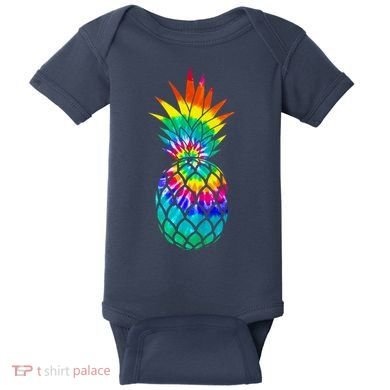Colorful Dyed Pineapple Baby Bodysuit