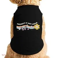 Progress Is Not Linear Retro Special Ed Teacher Doggie Tank thumb 0