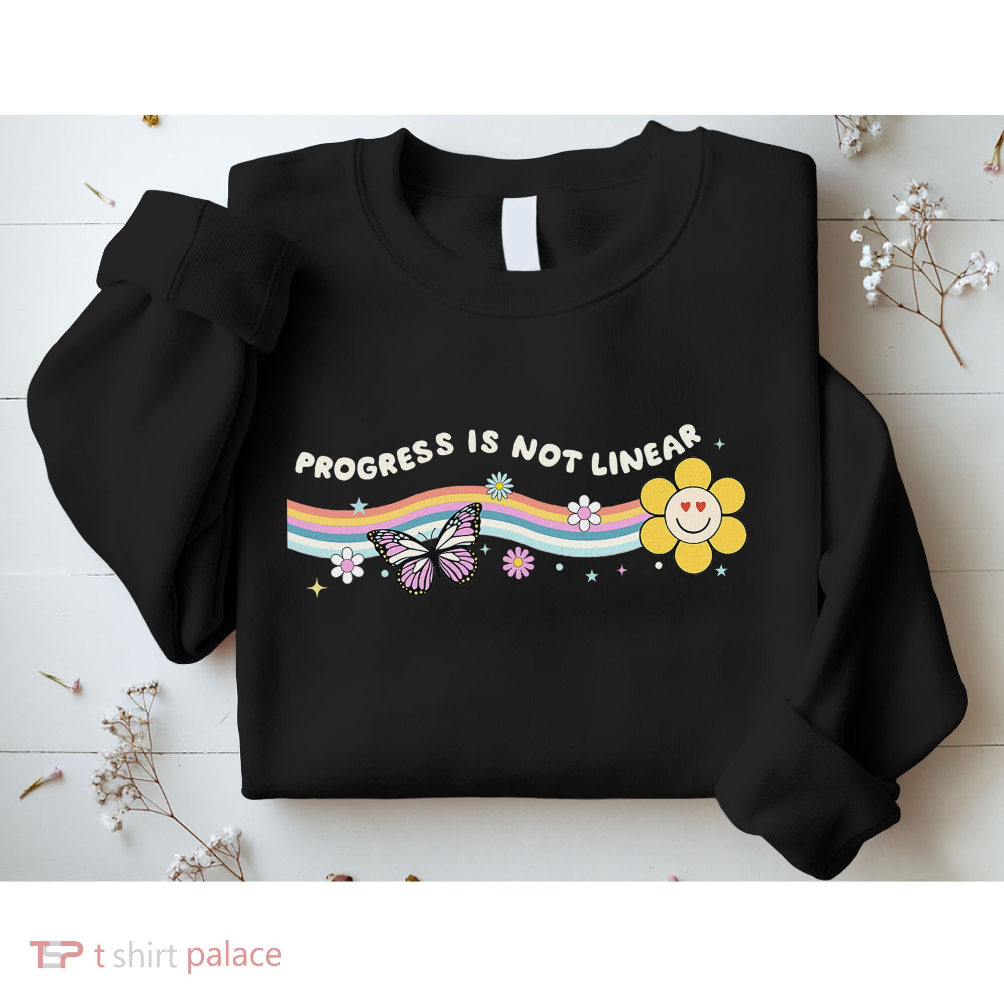 Progress Is Not Linear Retro Special Ed Teacher Sweatshirt