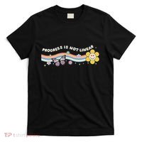 Progress Is Not Linear Retro Special Ed Teacher T-Shirt thumb 0