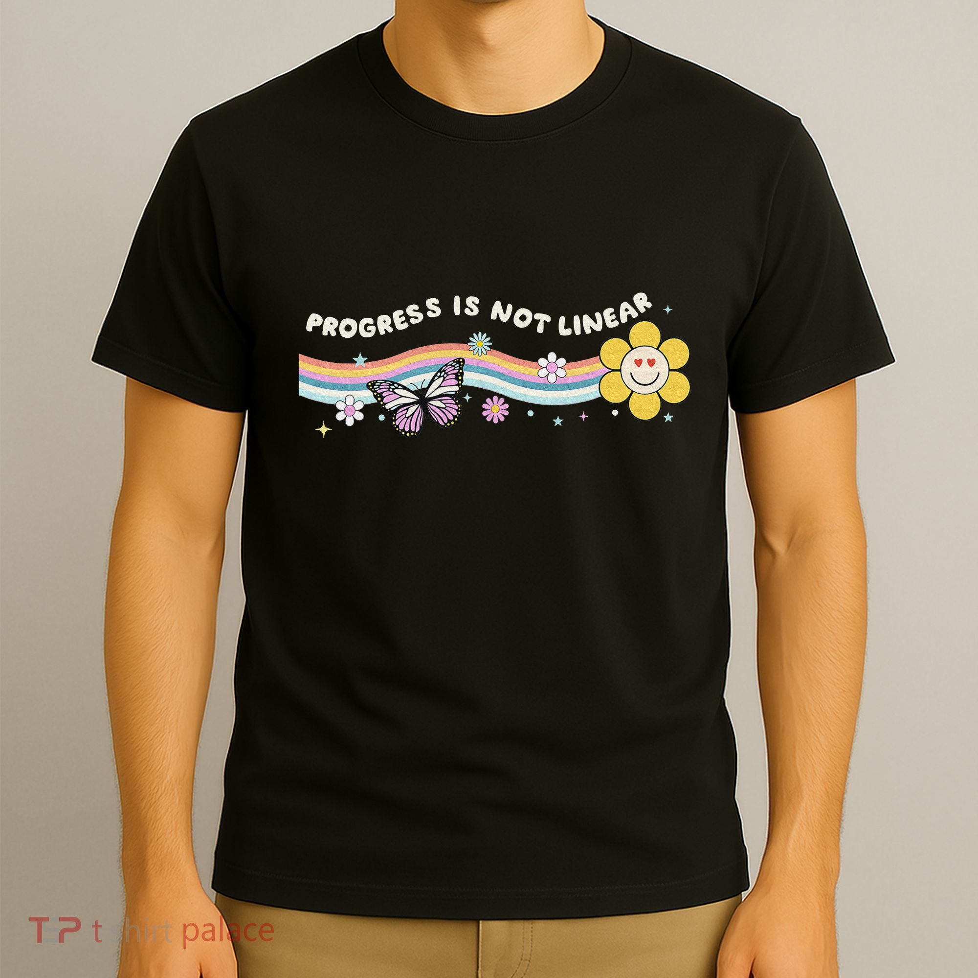 Progress Is Not Linear Retro Special Ed Teacher T-Shirt